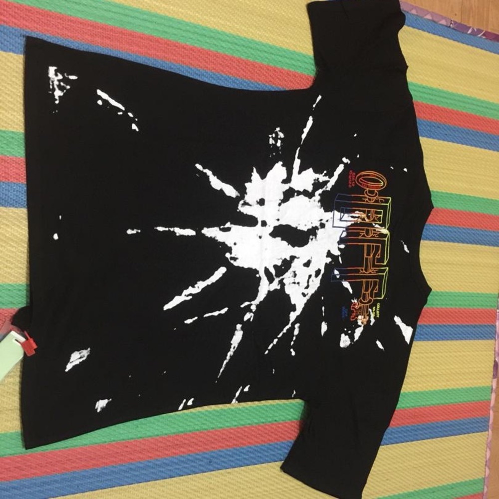 Off White KISS Over Embroidery T Shirt